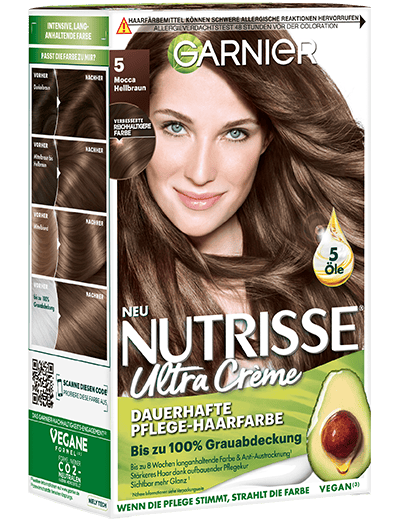 Garnier Nutrisse Ultra Creme 5 Mocca Hellbraun Produktabbildung Vorderseite